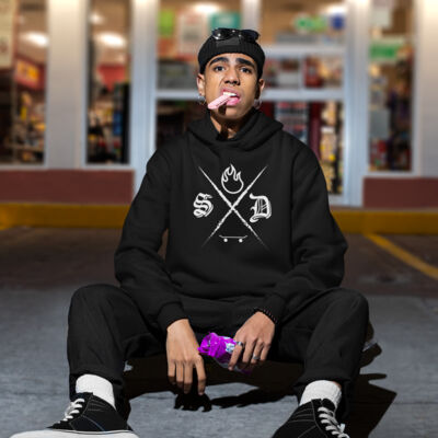 Skate Dads Cross Logo hoodie Thumbnail