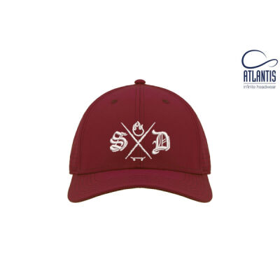 Skate Dad Cross logo white- Trucker Cap Thumbnail
